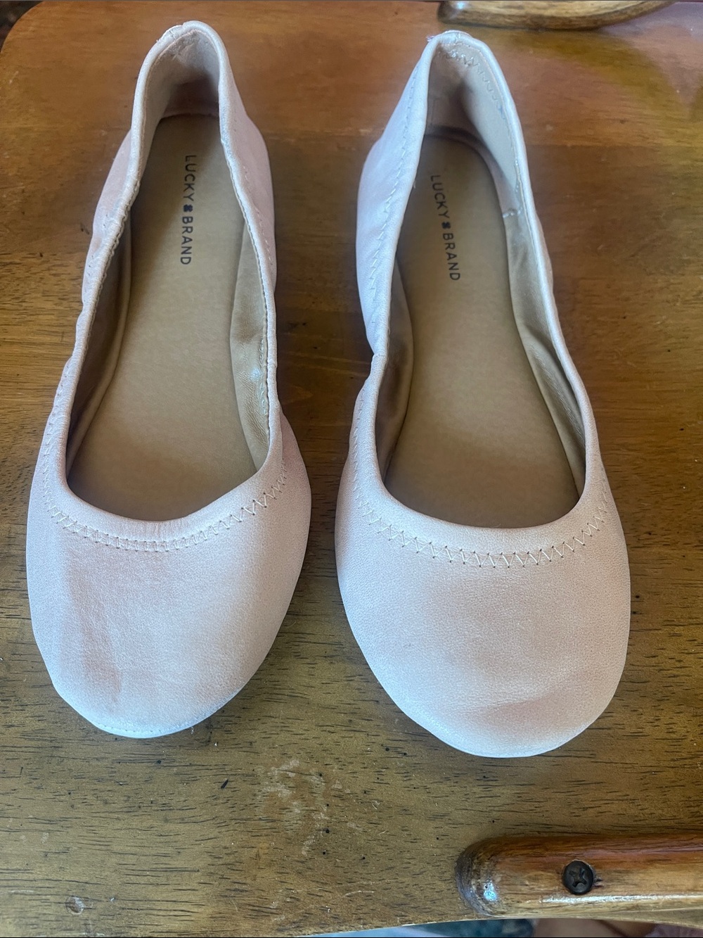 Lucky Brand Women's Blush Tan/pink Ballet Flats